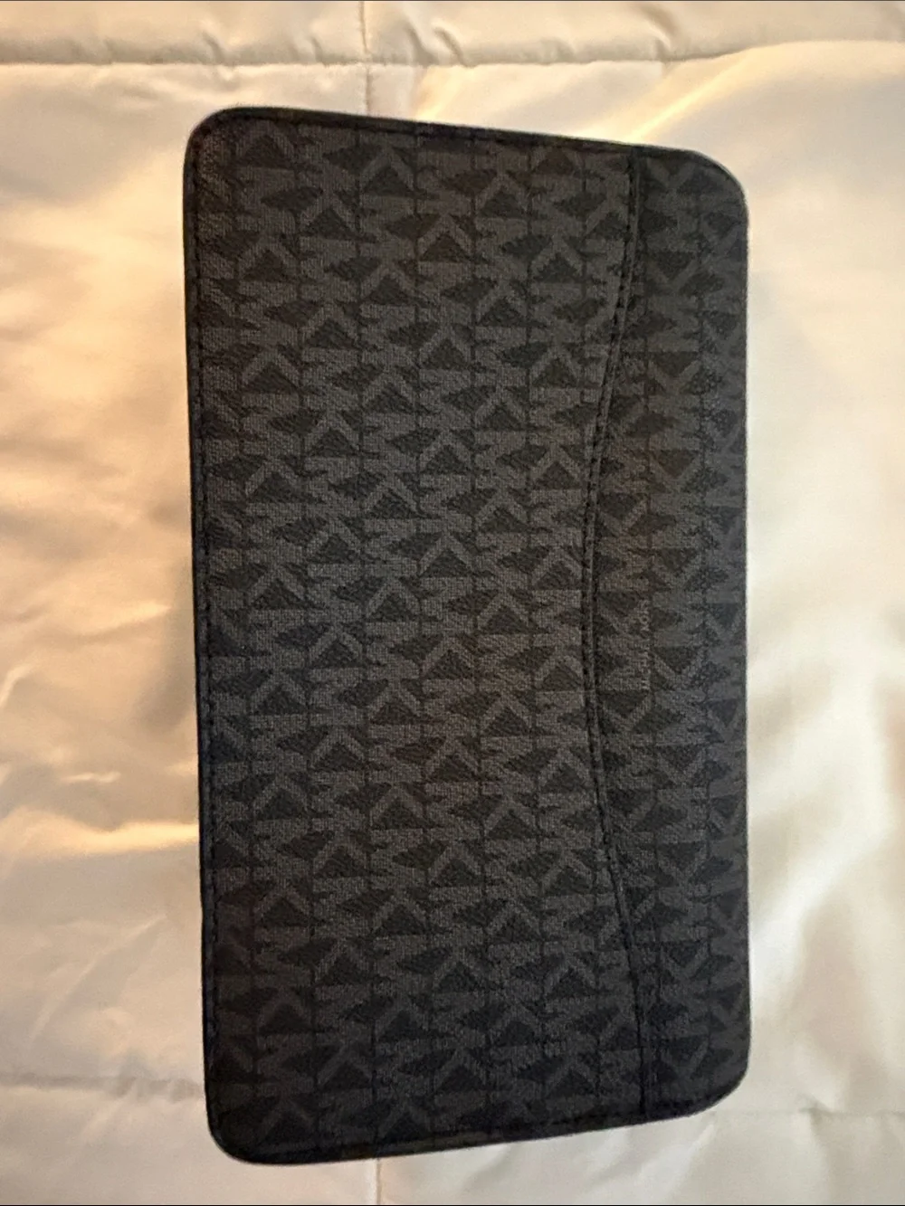 Michael Kors Charcoal/Black MK Continental Wallet